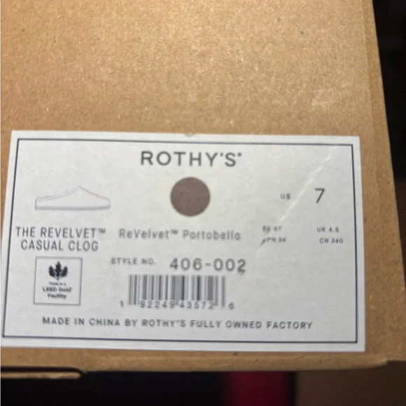 Rothy's ReVelvet Portobello Casual Clog - Picture 5 of 5